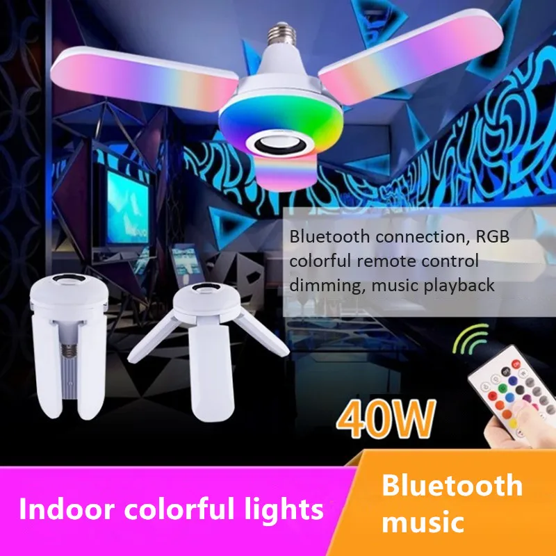 Audio Music Spotify - Lampu Musik Bluetooth Antarmuka E27 Pemutar