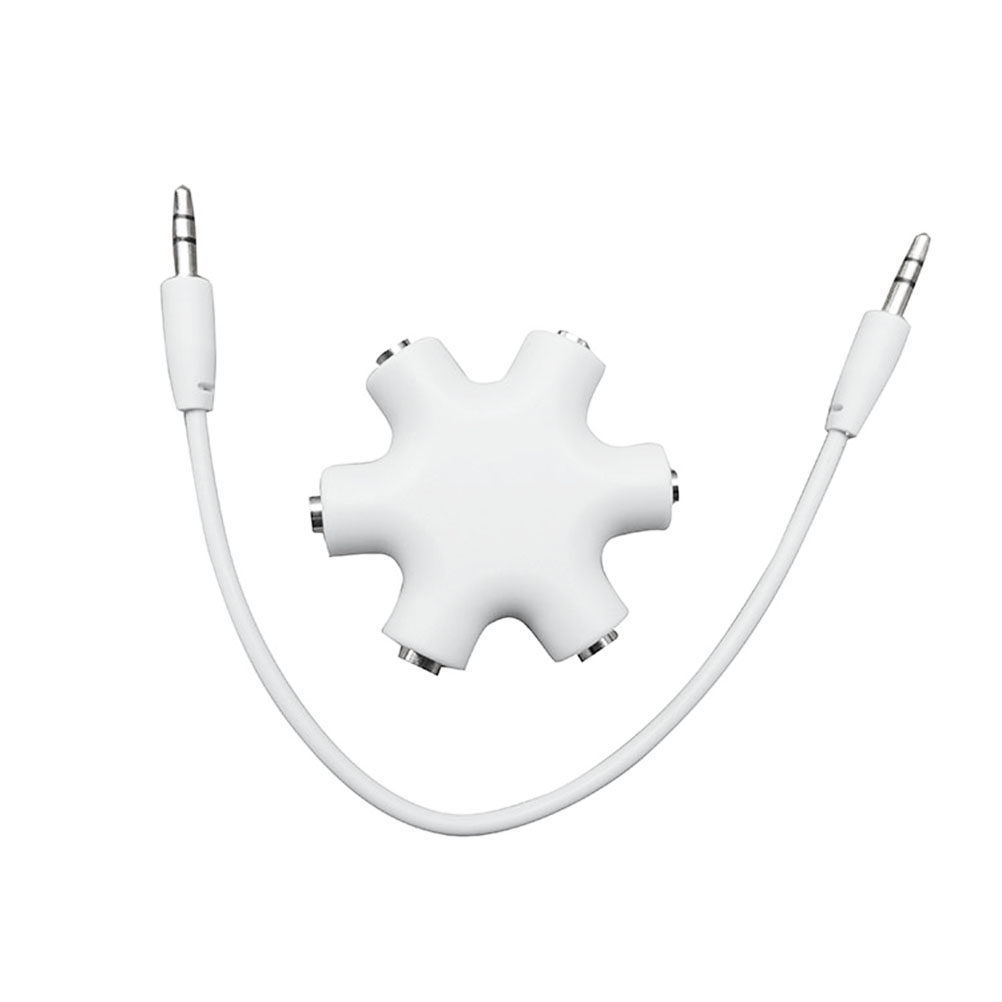 Audio Music Dj - Splitter Earphone 3.5mm 6 Port Bentuk